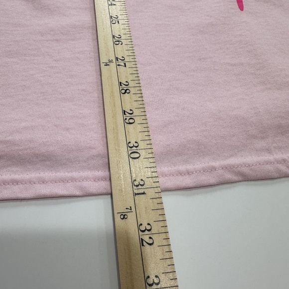 NWT Japanese Letters in Rainbow Colors Shirt L Pink Typography Writing Tee - Picture 4 of 6